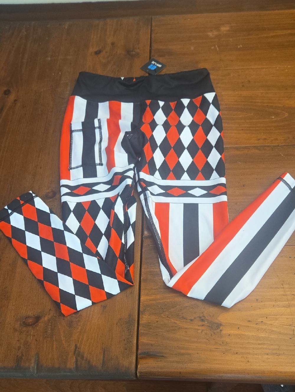Nwot InknBurn Harlequinn Jester Leggings Size 4